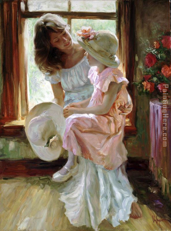 A Mid-Morning Chat painting - Vladimir Volegov A Mid-Morning Chat art painting